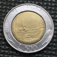 *WŁOCHY [0372]*500 Lirów 1995r. Republika Włoska, Pałac Kwirynalski Rzym