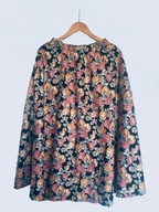 spódnica kwiaty boho vintage maxi długa wysoki stan cygańska rozkloszowana