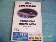 Województwo małopolskie. Mapa samochodowa skala 1:200000 2005 r.