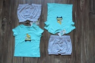 t-shirt + spodenki 74 80 komplet niemowlęcy NOWY
