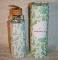 WATERDROP BUTELKA SZKLANA Z POKROWCEM 600 ml NOWA