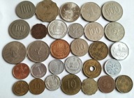zestaw monet Azja 30 szt. Chiny Japonia Hong Kong Tajwan Korea