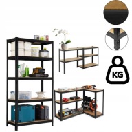 REGAŁ MAGAZYNOWY METALOWY 5 PÓŁEK 180X90X40 CM 875 KG DO GARAŻU I WARSZTATU