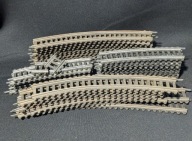 TORY KOLEJOWE PROSTE ZAKRĘT - FLEISCHMANN - ZESTAW 35 SZTUK