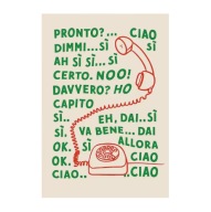 Plakat „Retro Phone” – Vintage Plakat z Telefonem