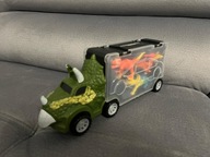 Samochód zabawka ciężarówka triceratops dinozaur + figurki dinozaurów