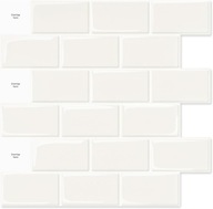 Panele samoprzylepne płytki ścienne 10 szt kuchnia łazienka 30x30cm białe