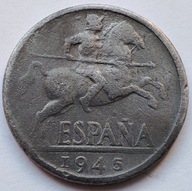 Hiszpania 10 centymów 1945 r. śr. 23 mm