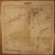 PRUDNIK - MAPA 1942 r. POLSKA ( wojew. opolskie ) i CZECHOSŁOWACJA