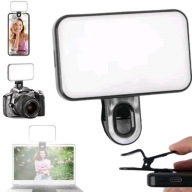 LAMPA PIERŚCIENIOWA LED DO SELFIE Z KLIPSEM – 3 TRYBY ŚWIATŁA