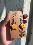 Kolczyki Stardew Valley - star fruit, mini - rękodzieło, stal