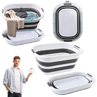 MISKA SKŁADANA SILIKONOWA DUŻA KOSZ NA PRANIE SKŁADANY WANIENKA OKRĄGŁA 38L