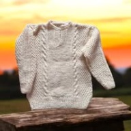 Sweter,swetr wełniany góralski z wełny owczej