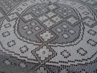 OBRUS HAFTOWANY I WYSZYCIA OKRAGLY 170 cm