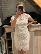 Sukienka z perełkami i haftami 40/L