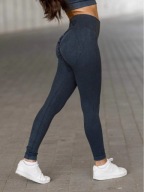 Legginsy modelujące wyszczuplające PUSH UP ANGEL grafitowe MITARE 38 M