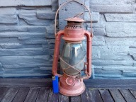 STARA POLSKA LAMPA NAFTOWA OLKUSZ IDEAL Z ORYGINALNYM KLOSZEM IDEAL