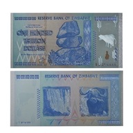 Banknot kolekcjonerski 100 Trillionów Dolarów Zimbabwe Unikat blikshop