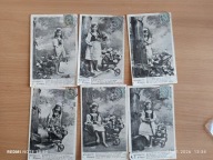 6 kartek pocztowych .FRan Charrlette ..KOP 2