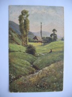 ZAGINIONY ŚWIAT GĘSIARECZKA PASTUSZKA przedwojenna POCZTÓWKA