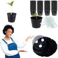 DONICZKI PRODUKCYJNE DO ROZSAD UPRAW WYSIEWU CZARNE SOLIDNE DUŻO