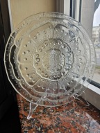 DUŻY TALERZ PATERA MODEL KWIAT FLORA 31,7 CM RYSZARD SERWICKI ZĄBKOWICE