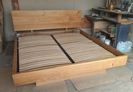 Łóżko Dębowe pod wymiar lewitujące