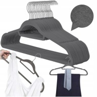 ZESTAW WIESZAK NA UBRANIA 20 SZT WELUROWE UBRANIOWE WIESZAK WELUROWY SZAFY