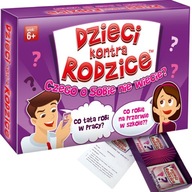 Gra Planszowa Dzieci kontra rodzice Czego o sobie nie wiecie Rodzinna