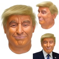 MASKA NA HALLOWEN DONALD TRUMP LATEKSOWA PREZYDENT USA COSPLAY PRANK PARTY