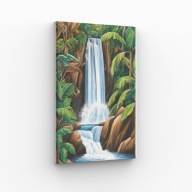 Obraz na płótnie 40x70 Wodospad w Dżungli natura | Pomysł na Prezent
