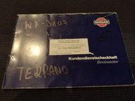 Nissan Terrano 94 Książka Gwarancyjna / Serwisowa