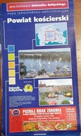 Powiat Kościerski Mapa samochodowo adminstracyjna
