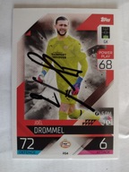 Karta topps match attax autograf PSV Eindhoven Drommel Champions League