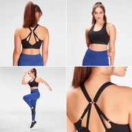 Śliczny biustonosz MP women's power ultra sport bra black v2 XXL