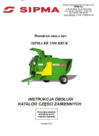 SIPMA RB 1500 KRUK - instrukcja obsługi, katalog części (2012-15)