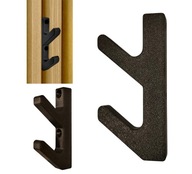 HAK WIESZAK PODWÓJNY NA UBRANIA LAMELE LOFT CZARNY