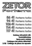 Zetor Forterra 8641, 9641, 106 41 114 41, 117 41 Turbo - katalog części