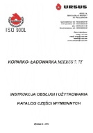 Ursus Mikrus 7 / 7T - instrukcja obsłogi, katalog części koparko-ładowarki