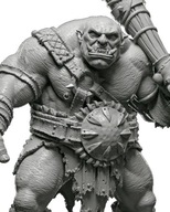 Ogre Warrior Ogr Wojownik Big Guy Potwór RPG D&D Druk3D