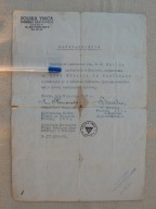 KRAKÓW YMCA POLSKA OGNIWO KRAKOWSKIE ZAŚWIADCZENIE 1947