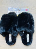 Jessica Simpson kapcie miękki plusz memory foam czarne Rozm. 37