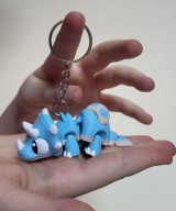 Brelok dinozaur dino triceraptor wydruk 3D