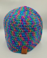 Czapka dziecięca na szydełku HandMAde wełna merino