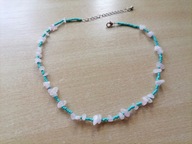 Naszyjnik z kwarcem różowym