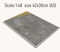 Podstawka "Płyta lotniska 19" skala 1:48 roz.A3 druk PCV 3mm