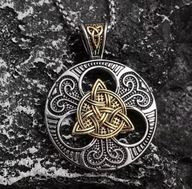 457 Naszyjnik Celtycki Węzeł metalowy