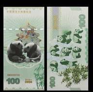 Unikatowy Banknot kolekcjonerski Chiński Rok Pandy 2020 UNC UV blikshop-pl
