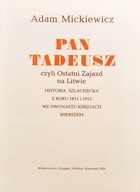 Pan Tadeusz - Adam Mickiewicz