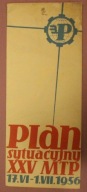 Plan sytuacyjny XXV MTP 17.VI - 1.VII 1956 rok